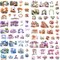 180pcs PET Garden Landscape Scrapbook Paper Journaling Sticker Flower Stickers (Colorful) 3.54 x 1.57 x 0.01 inches